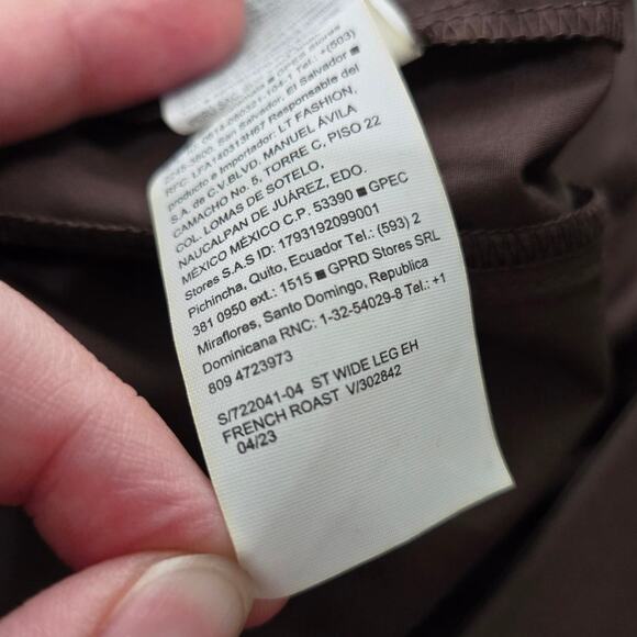 Old Navy Brown High-Waisted StretchTech Wide-Leg Pull-on Pants Women's XXL Tall - Picture 11 of 12